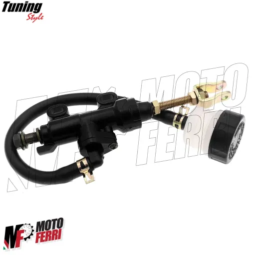 MF7902 Pompa Freno Posteriore Universale Moto Cross Enduro Motard con Serbatoio
