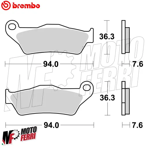 MF7908 Pastiglie Freno Post Brembo Sinter Ducati Desert X / Rally 937 2023 2024