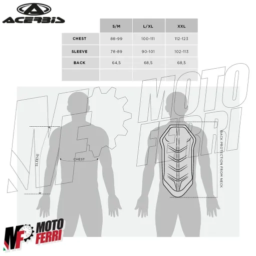 MF7907 Pettorina Protezione Moto Cross Enduro Acerbis Koert One Corpetto Body armour