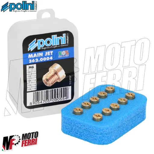 MF7927 Kit 10 Getti Massimo 100 / 118 M6 6mm Dellorto PHBN PHBL PHVA VHSH VHST