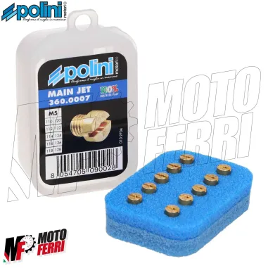 MF7935 Kit 10 getti massimo 110 / 128 per Carburatore Dellorto PHBG 19 - PHBG 21