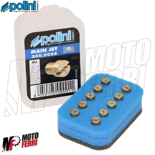 MF2160 Kit 10 getti massimo 100 / 109 per Carburatore Dellorto PHBG 19 - PHBG 21