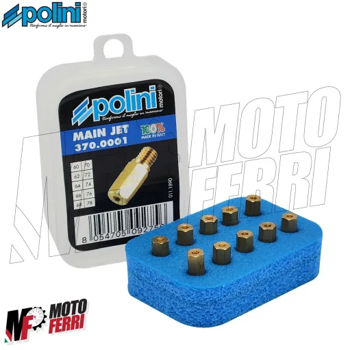 MF7936 Kit 10 Getti Gigler Massimo Polini 60 / 78 per Carburatore PWK Keihin
