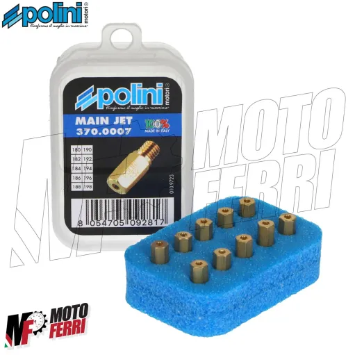 MF7939 Kit 10 Getti Gigler Massimo Polini 180 / 198 per Carburatore PWK Keihin