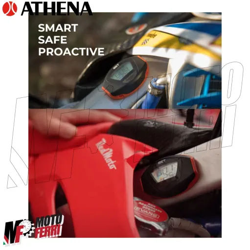 MF1951 Contaore Moto Cross Senza Fili Athena 2.0 Smart SOS Bluetooth Wireless