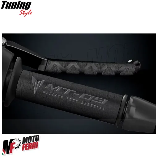 MF7940 Copertura Manopole + Leve Yamaha MT-09 - Soft Grip in Gomma Nero
