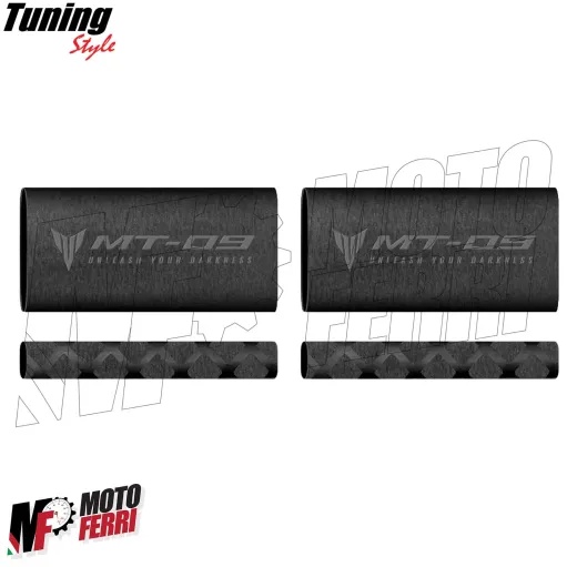 MF7940 Copertura Manopole + Leve Yamaha MT-09 - Soft Grip in Gomma Nero