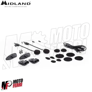 Interfono Midland Moto Bluetooth BTX2 Pro S LR Twin Coppia Doppio Moto