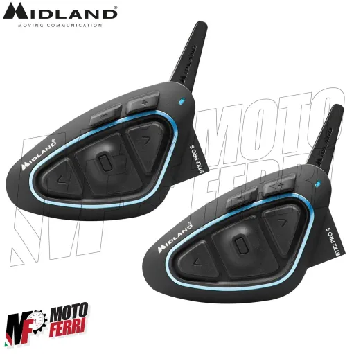 Interfono Midland Moto Bluetooth BTX2 Pro S LR Twin Coppia Doppio Moto