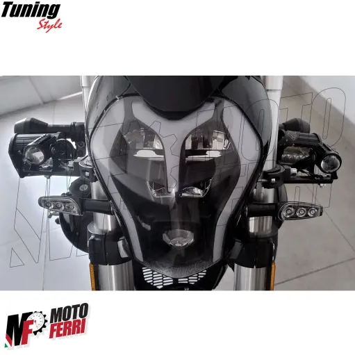 MF7956 Supporto Faretti Fari Supplementari Moto per Forcella 38 / 60 mm