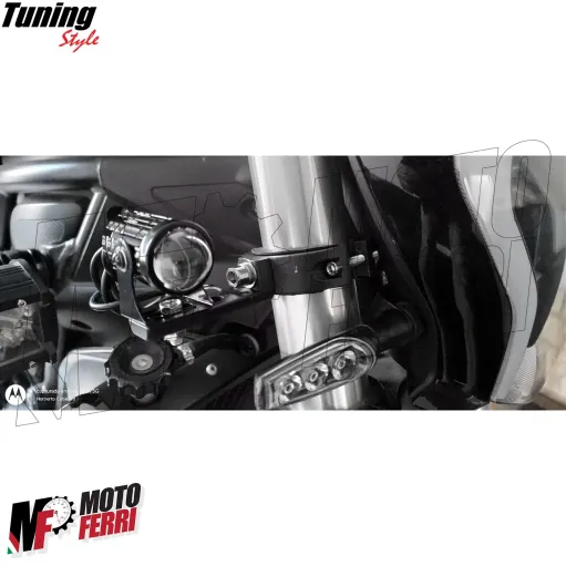 MF7956 Supporto Faretti Fari Supplementari Moto per Forcella 38 / 60 mm