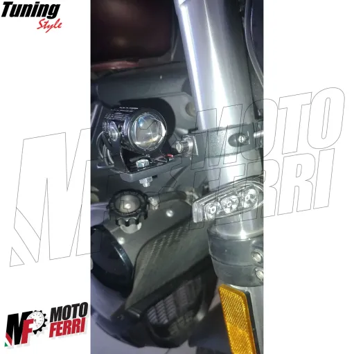 MF7956 Supporto Faretti Fari Supplementari Moto per Forcella 38 / 60 mm