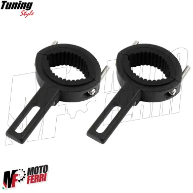 MF7956 Supporto Faretti Fari Supplementari Moto per Forcella 38 / 60 mm