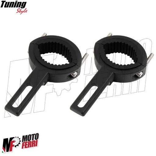 MF7956 Supporto Faretti Fari Supplementari Moto per Forcella 38 / 60 mm
