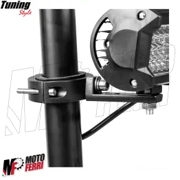 MF7955 Supporto Faretti Fari Supplementari Moto per Forcella 20 / 38 mm 2