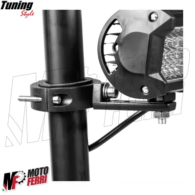 MF7955 Supporto Faretti Fari Supplementari Moto per Forcella 20 / 38 mm