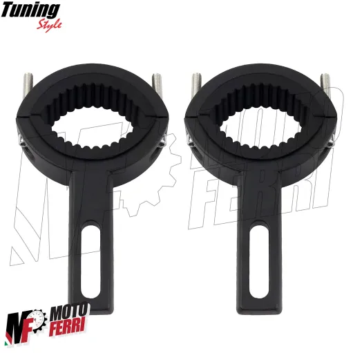MF7955 Supporto Faretti Fari Supplementari Moto per Forcella 20 / 38 mm