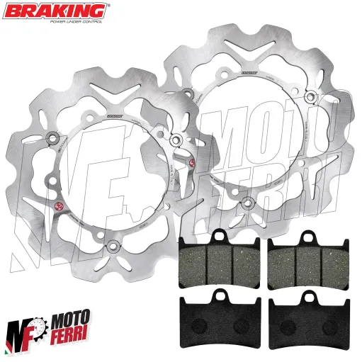 MF2453 Dischi Freno Anteriore Braking Wave + Pastiglie TMax 530 560 dal 2012 al 2026