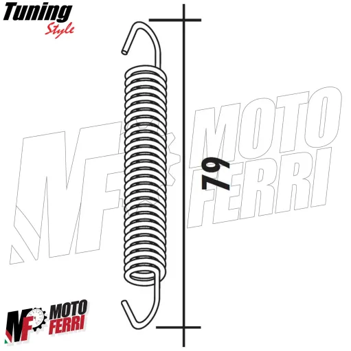 MF7968 Molla per marmitta silenziatore collettore 79 mm Moto Scooter Cross Quad