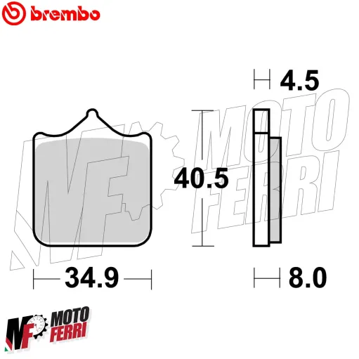 MF7980 Pastiglie Anteriori Brembo Sinter KTM 690 Duke / SMC / SMR mod 2008-2011