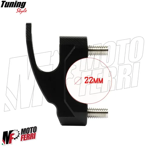 MF7997 Gancio Porta Casco Borsa Yamaha MT10 MT09 MT07 MT03 MT125 Nero CNC