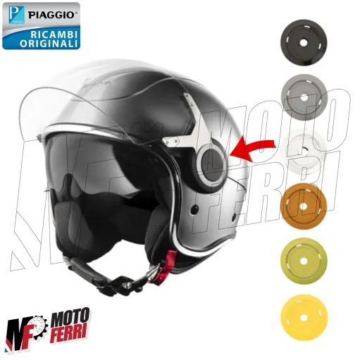 MF8014 Kit Placche Nottolini Colorati per Visiera Casco Vespa VJ