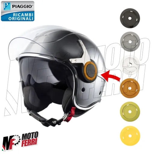 MF8014 Kit Placche Nottolini Colorati per Visiera Casco Vespa VJ