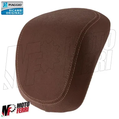 MF8021 Cuscino in Pelle Marrone Tabacco Bauletto 32Lt Originale Vespa Primavera