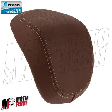 MF8021 Cuscino in Pelle Marrone Tabacco Bauletto 32Lt Originale Vespa Primavera
