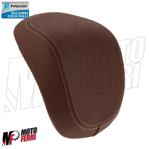 MF8021 Cuscino in Pelle Marrone Tabacco Bauletto 32Lt Originale Vespa Primavera