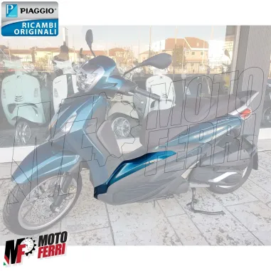 MF6127 Carena Pedana Tunnel Sinistro Blu Shiny Met Piaggio Beverly 300 400 HPE
