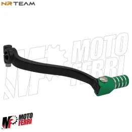 MF8025 Leva Cambio NRTeam Nero Verde Kawasaki KXF 250 4T dal 2009 al 2026 2