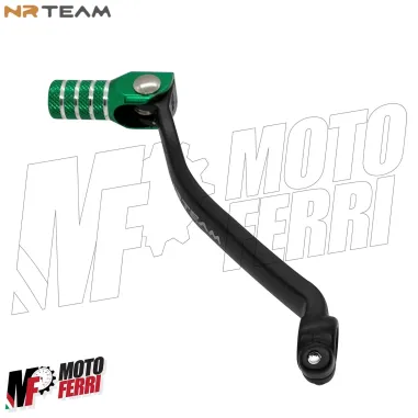 MF8025 Leva Cambio NRTeam Nero Verde Kawasaki KXF 250 4T dal 2009 al 2026