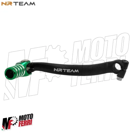 MF8025 Leva Cambio NRTeam Nero Verde Kawasaki KXF 250 4T dal 2009 al 2026