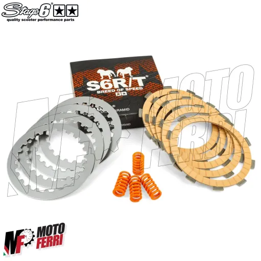 MF8036 Kit Stage6 Frizione 5 Dischi R/T Molle Olio Guarnizione Minarelli AM6