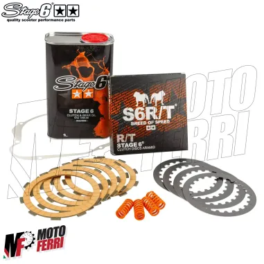 MF8036 Kit Stage6 Frizione 5 Dischi R/T Molle Olio Guarnizione Minarelli AM6