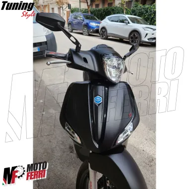 MF3244 Specchietti Retrovisori Neri Piaggio Liberty iGet 2015/2024 Omologati