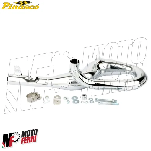 MF0544 Marmitta Pinasco Racing Cromata Vespa 200 PX PE Arcobaleno Cosa