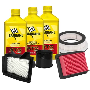 MF8074 Kit 3L Olio Bardahl XTC 10W40 + Filtro Aria Yamaha TMax 560 mod 2020 2021