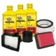 MF8074 Kit 3L Olio Bardahl XTC 10W40 + Filtro Aria Yamaha TMax 560 mod 2020 2021