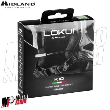 Interfono Midland Lokui K10 Bluetooth Casco Moto Scooter Jet Modulare