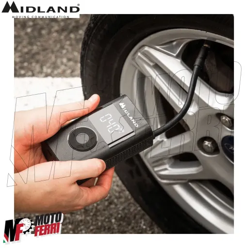 MF8105 Mini Compressore Portatile Aria Moto Scooter Auto Midland ENERPUMP