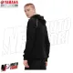 MF2795 Felpa Originale Yamaha Revs con Zip e Cappuccio da Uomo Nero Rosso