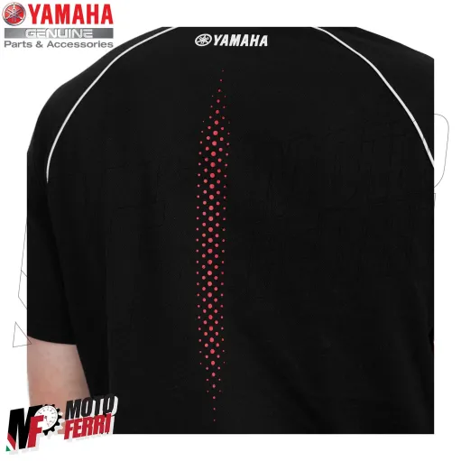 MF2796 Polo da Uomo Originale Yamaha REVS Nero Rosso