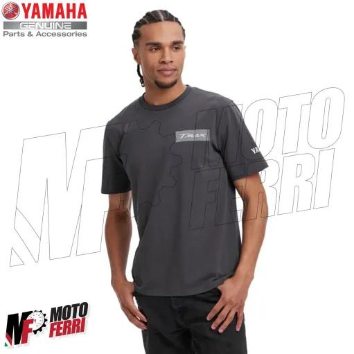 MF3396 Maglia T-Shirt Originale Yamaha TMax Uomo Grigio Racing