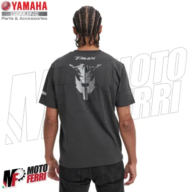 MF3396 Maglia T-Shirt Originale Yamaha TMax Uomo Grigio Racing