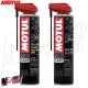 MF2409 Kit Spazzola Grasso Catena Motul C4 Factory Line + C1 Chain Clean 400ML
