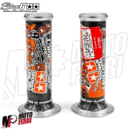 MF5059 Manopole Stage6 StickerBomb Grip Nero Arancione Rosso Universali Scooter 2