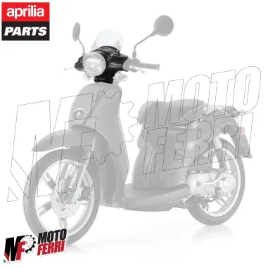 MF6987 Coprimanubrio Anteriore Nero Lucido Aprilia Scarabeo 50 2T da 2006 a 2009