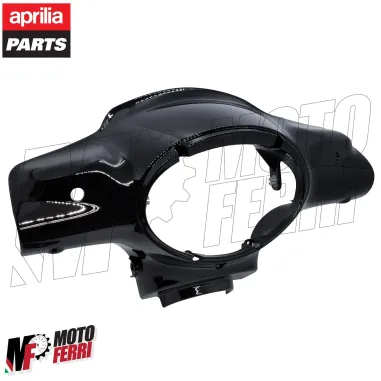MF6987 Coprimanubrio Anteriore Nero Lucido Aprilia Scarabeo 50 2T da 2006 a 2009